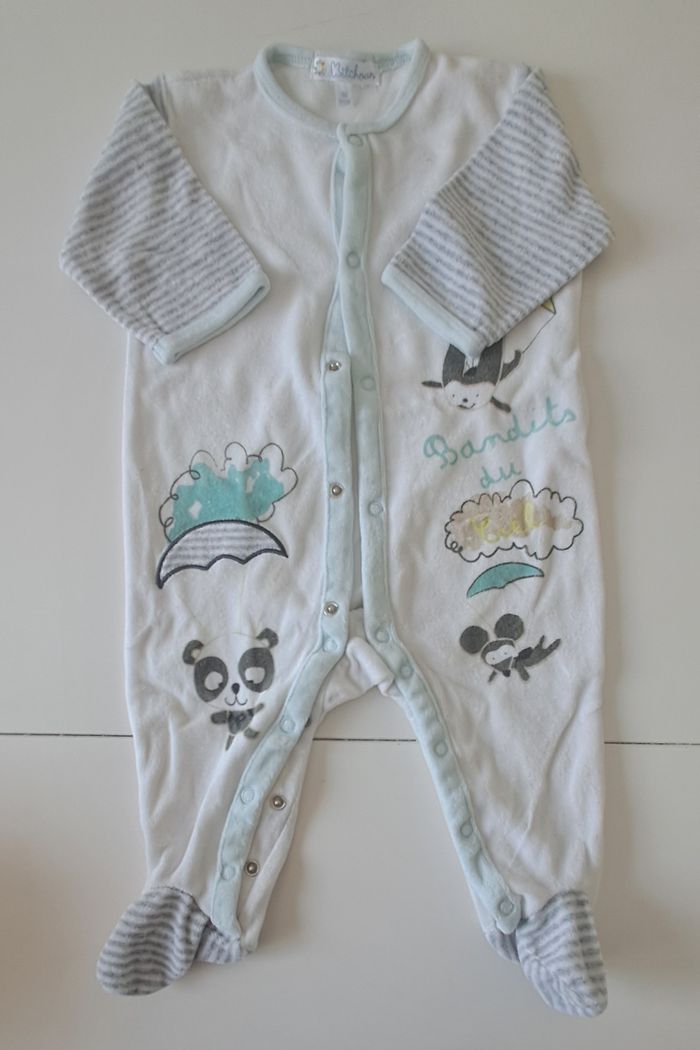 Lot de 6 pyjamas velours - Bébé Garçon - 6 mois - photo numéro 6