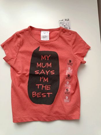 Tee-shirt manches courtes 9 mois vêtement bébé garçon