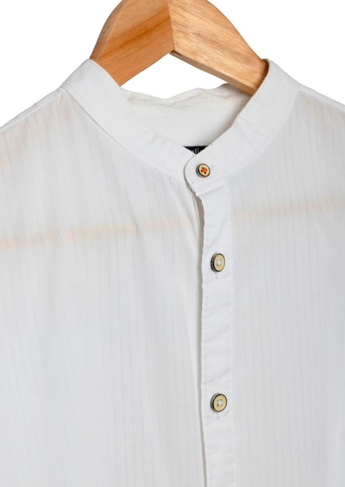 Chemise Blanche Col Officier – 100% coton Celio – Taille S - photo numéro 3