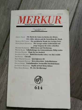 Merkur. Deutsche Zeitschrift fur europaisches Denken 614