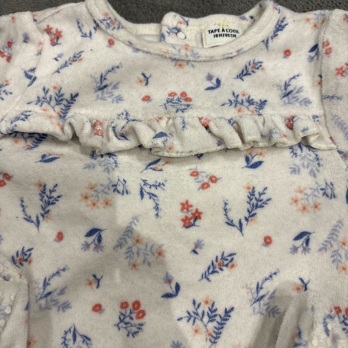 Pyjama bébé à fleurs - photo numéro 2