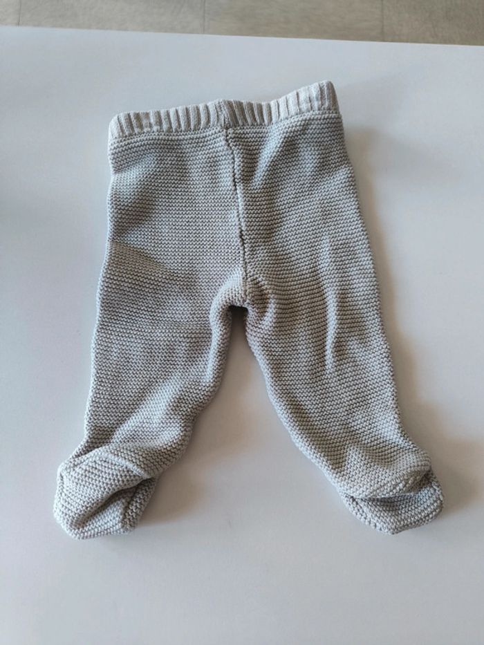 Pantalon avec pied hiver gris 6 mois - photo numéro 2