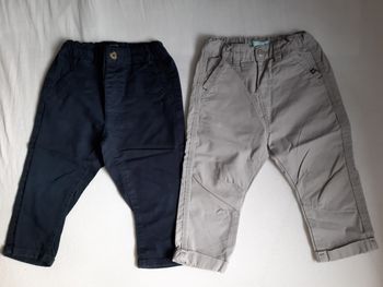 Lot 2 pantalon garçon 18 mois