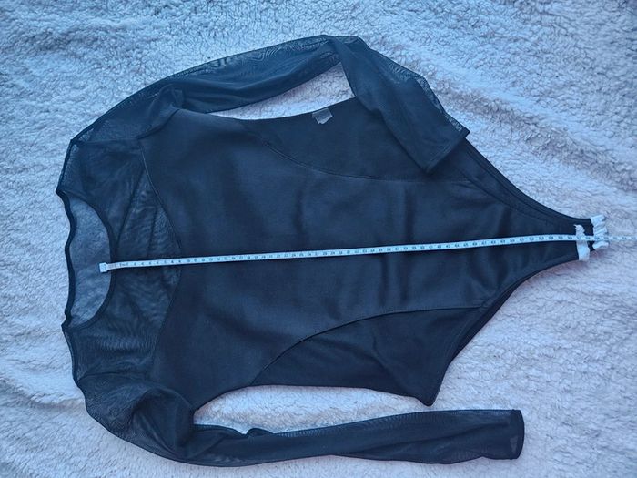 Body Manche longue Noir et transparent - photo numéro 14