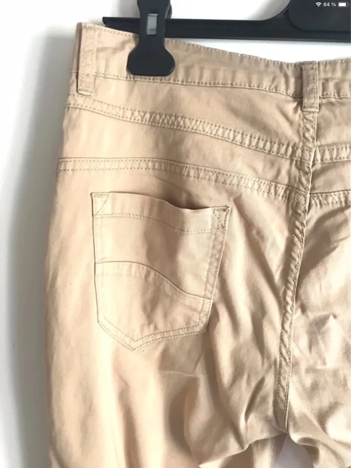 Pantalon Miss Captain léger beige taille 40 - photo numéro 10