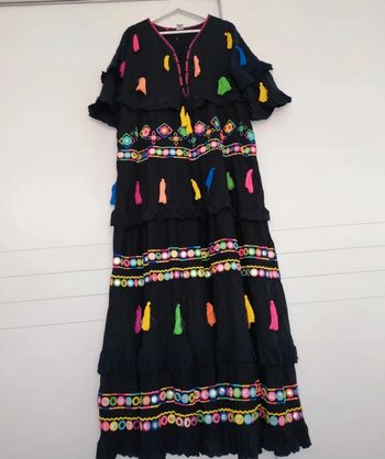 Robe longue fluide coloré