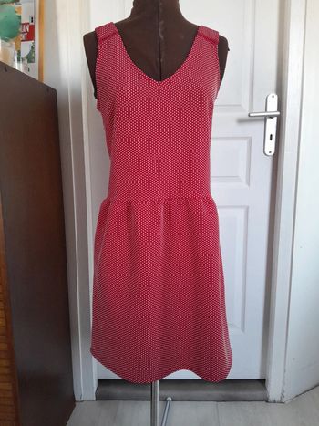 Jolie robe courte vintage a pois Naf Naf