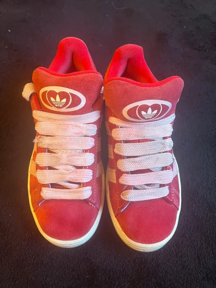 Adidas Campus 00s Model better scarlet clear pink cloud White taille 36 2/3 - photo numéro 5