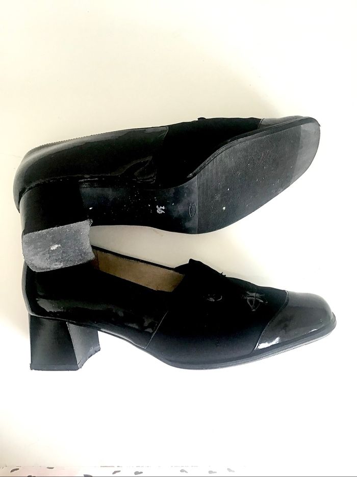Mocassins vernis noirs P 36 - photo numéro 2