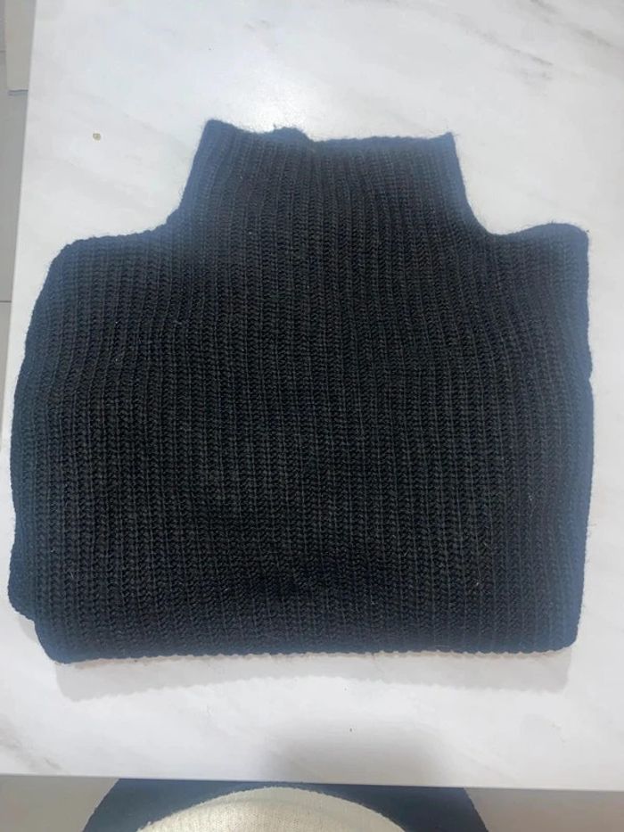 Pull grosse maille detail pilou sur les manches - photo numéro 2