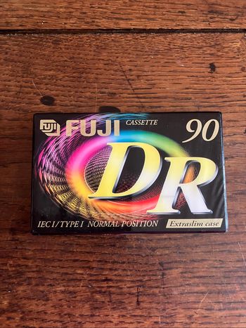 Cassette audio vierge neuve-Fuji DR-90 minutes