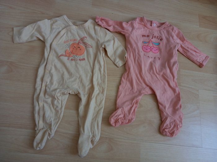 Lot de 4 pyjamas bébé léger en coton - photo numéro 2