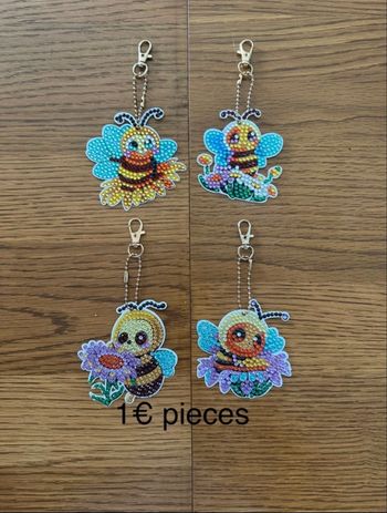 Porte cles peinture diamant