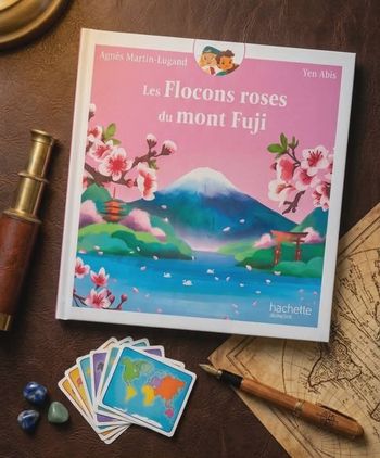 Les flocons rose du mont fuji