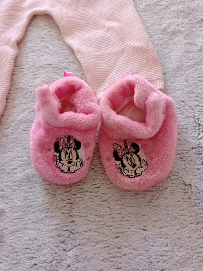 Babygros fille 9 mois  rose pâle c46 - photo numéro 4