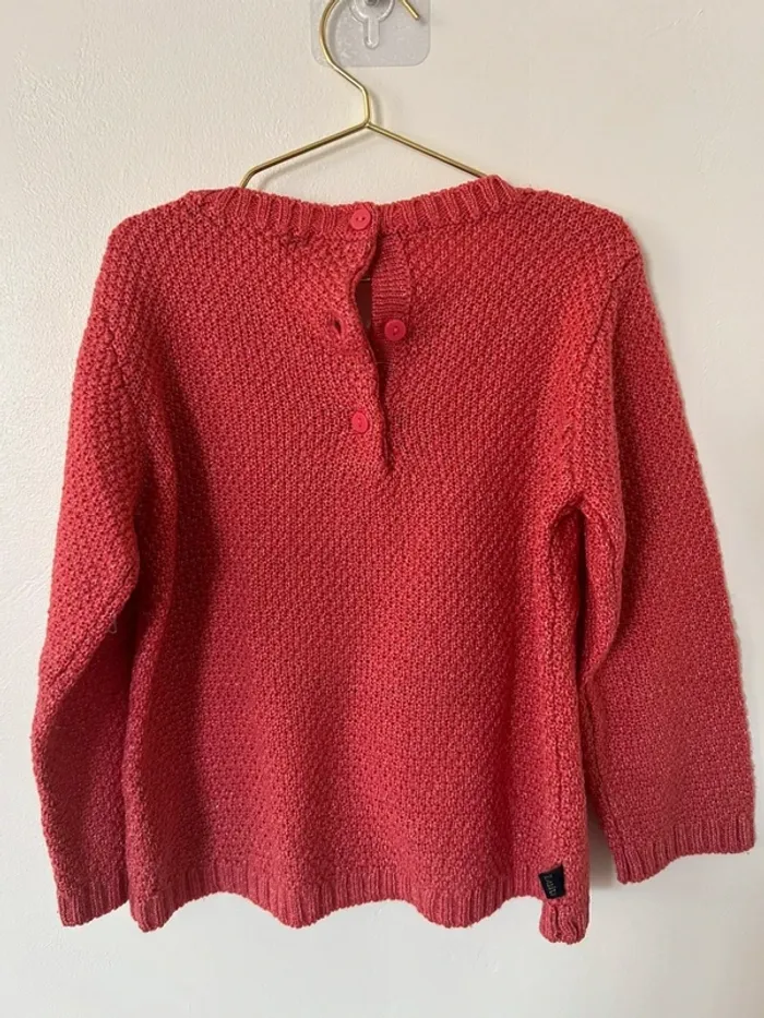 Pull Lulu castagnette taille 36 mois en parfait état - photo numéro 3