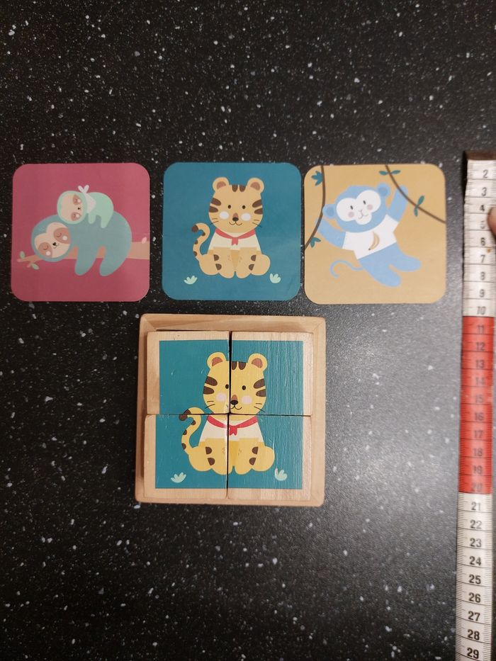 Cubes puzzle  animaux - photo numéro 2