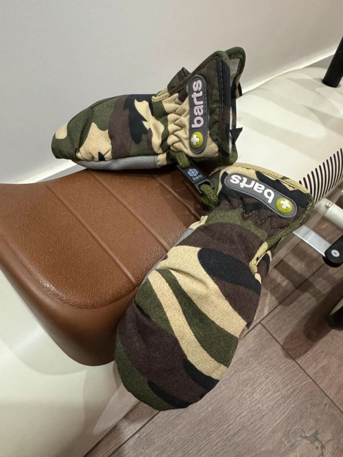 🐧Moufles gants de ski taille 1 camouflage Barts - photo numéro 6