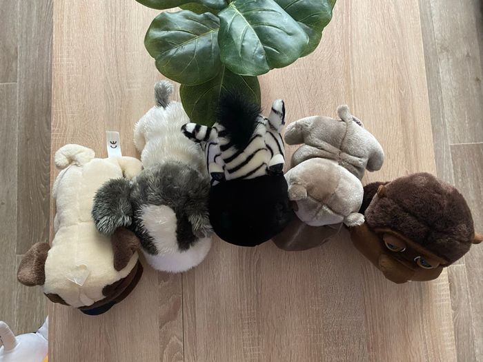 Lot peluches animaux gros yeux - photo numéro 2