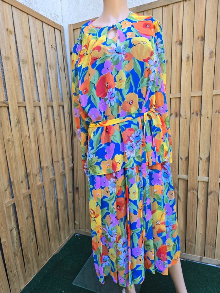 Robe fleurie légère 🍒vintage 80 Paul Mausner🍒taille 42 - photo numéro 9