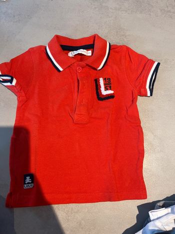 Polo mc Lulu castagnette rouge 12 mois