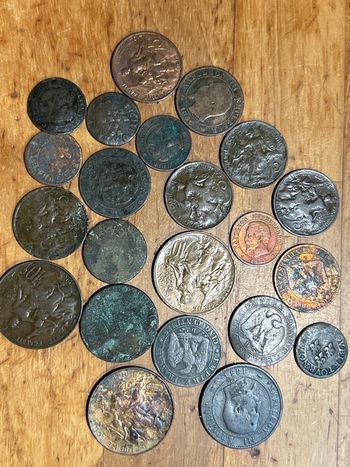 🇫🇷 monnaies en bronze 