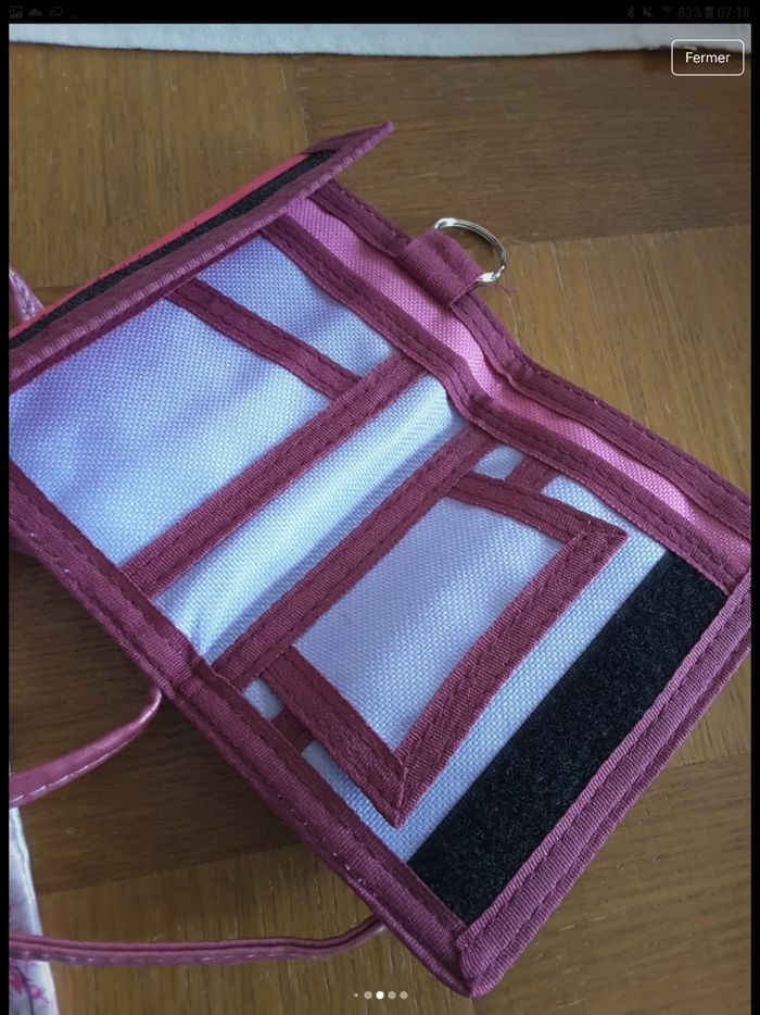 Sac à main  avec porte feuille reine des neiges - photo numéro 5