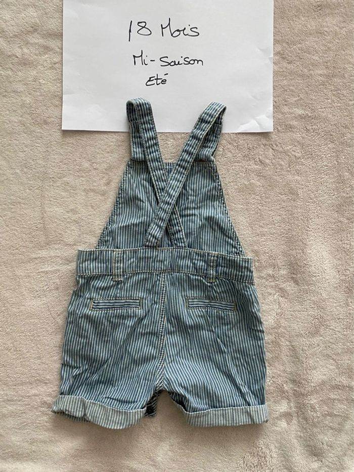 Lot 2 salopettes short / courtes - Dpam & TAO- 18 mois - TBE - photo numéro 8