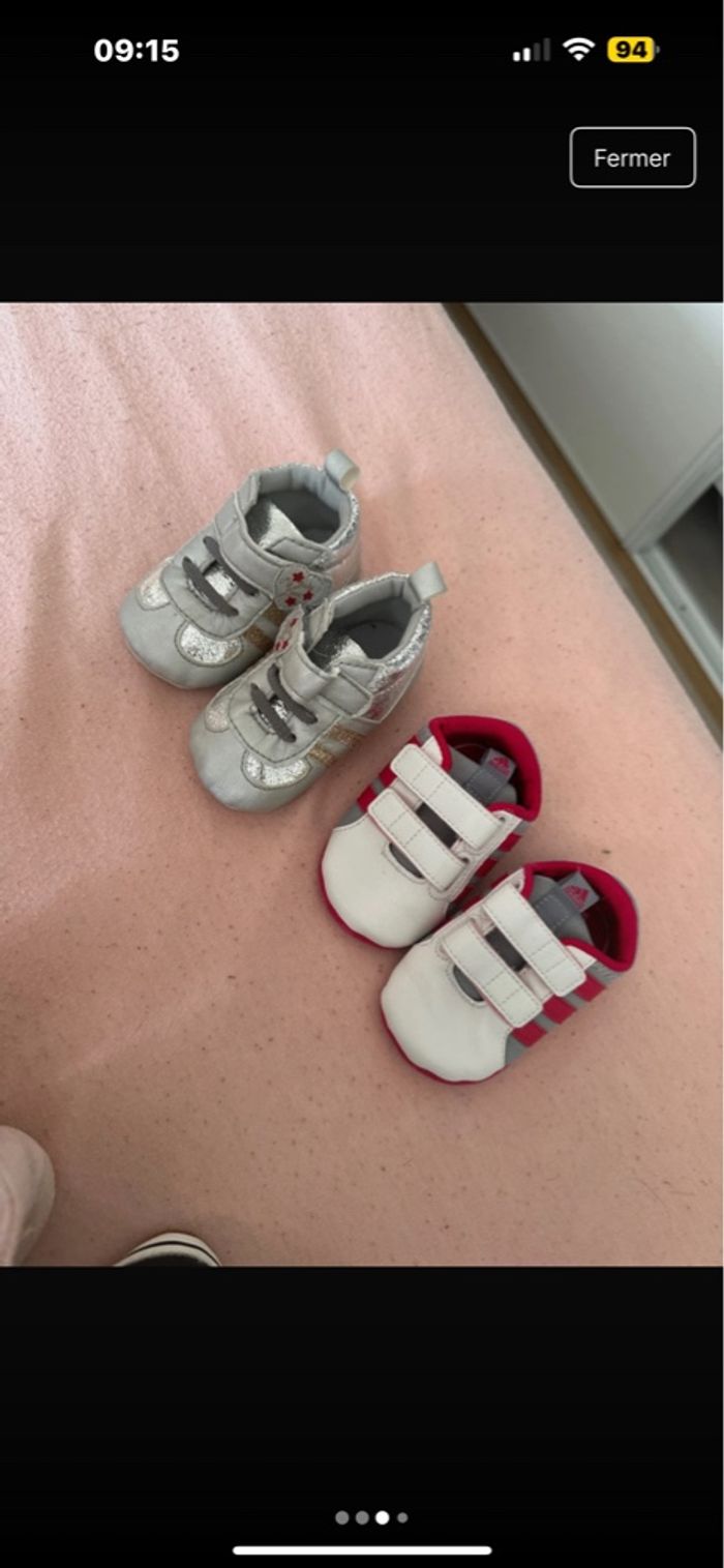 Lot chaussures bébé fille - photo numéro 3
