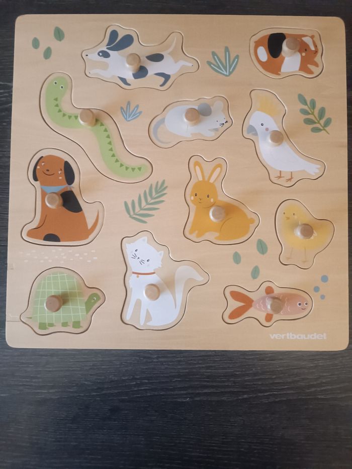 Puzzle en bois animaux de compagnie – Verbaudet – Très bon état - photo numéro 2