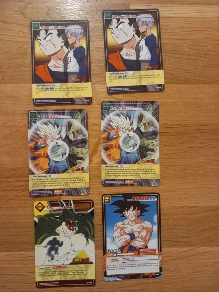 Cartes Dragon Ball à jouer et à collectionner