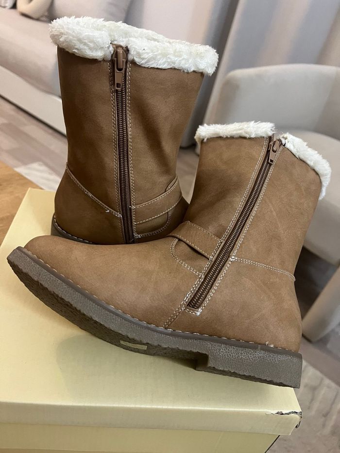 Bottine camel fourree - photo numéro 3