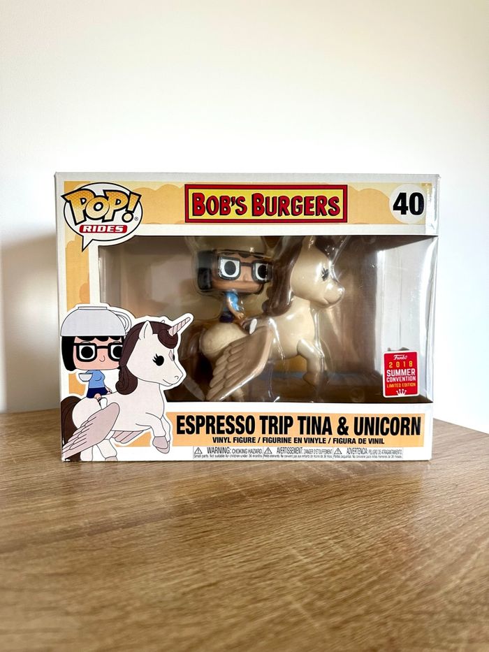 Figurine Funko Pop Espresso Trip Tina & Unicorn numéro 40 Bob’s Burger