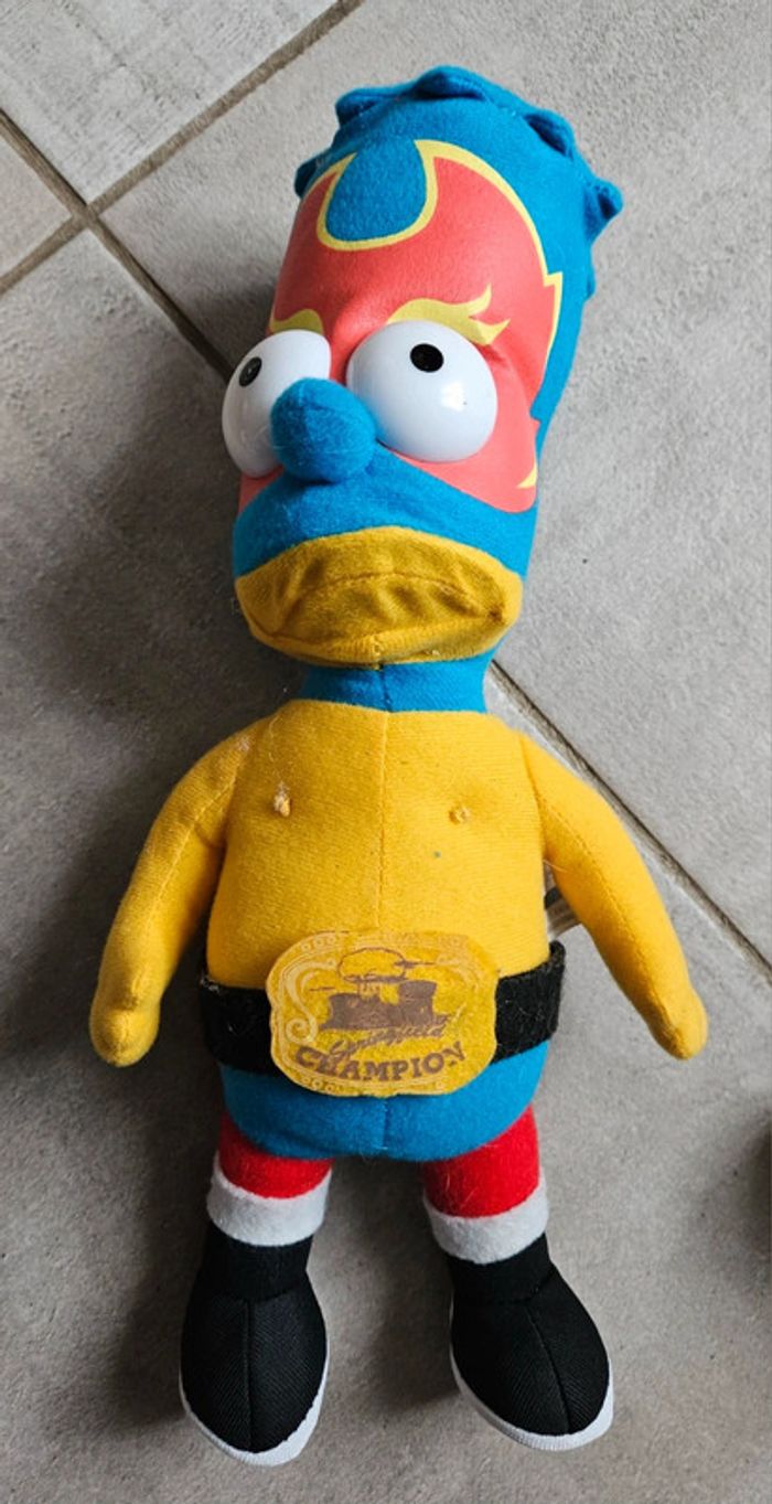 Peluche Bart Simpson catcheur