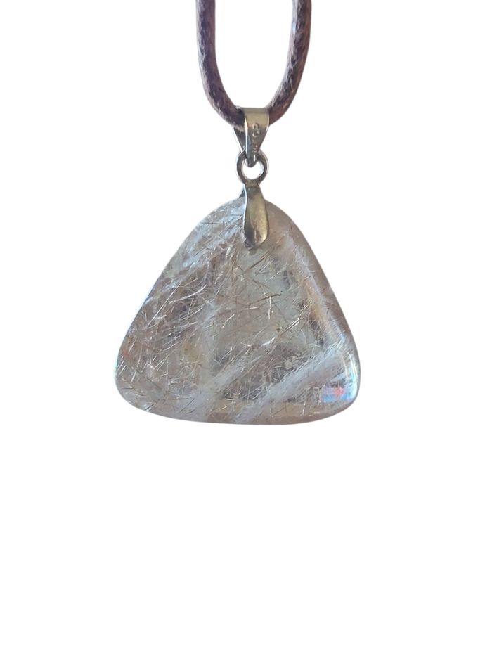Pendentif Quartz rutile pierre lithotherapie - photo numéro 3