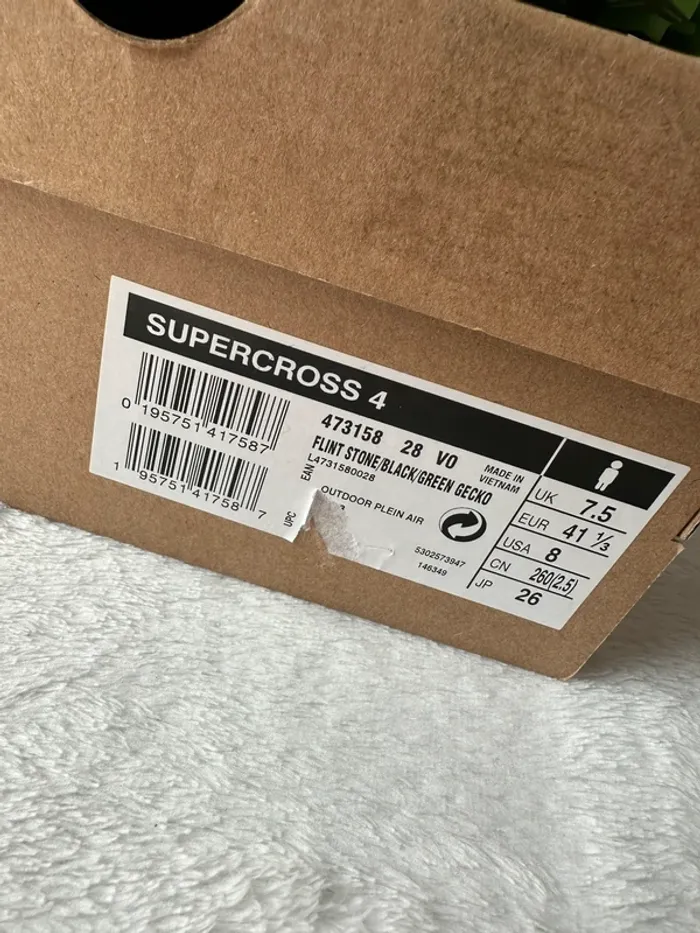 Salomon supercross 4 pour homme taille 41 1/3 neuf - photo numéro 4