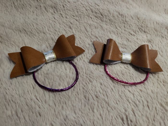 Lot de 2 nœuds élastique à cheveux - photo numéro 3