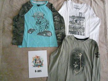 Lot de 3 tee-shirts 6 ans (n°5)