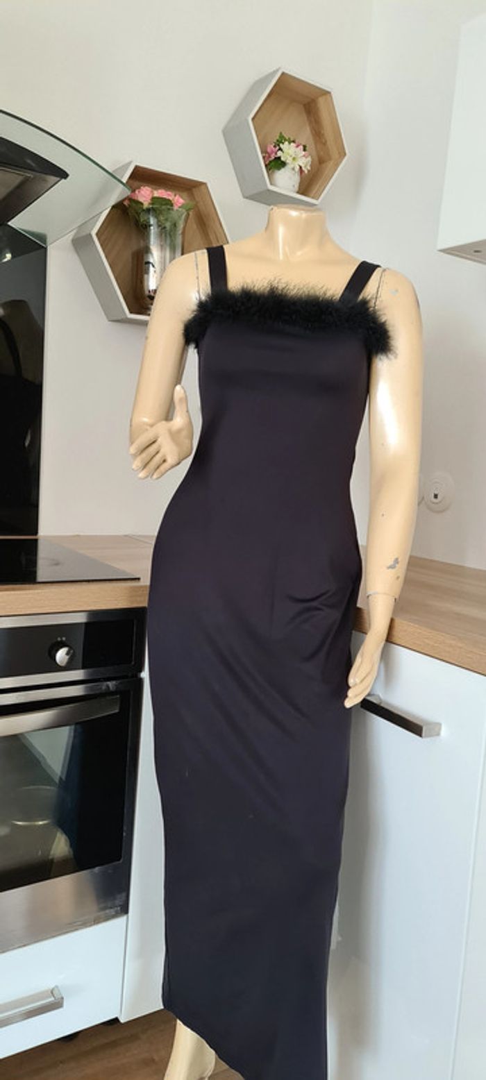 tres jolie robe longue noir taille 36 pimkie - photo numéro 3
