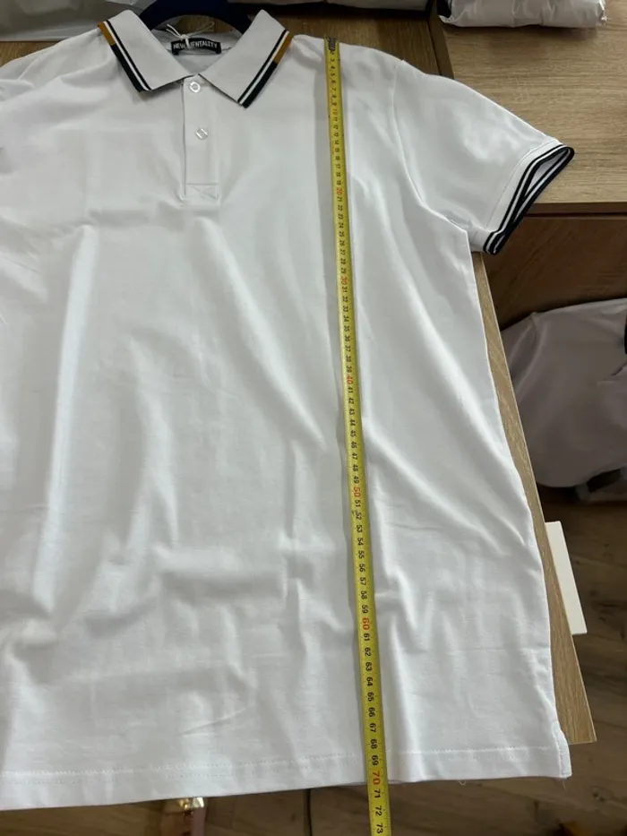 Polo homme blanc taille XXL taille 44 neuf tshirt homme blanc - photo numéro 5