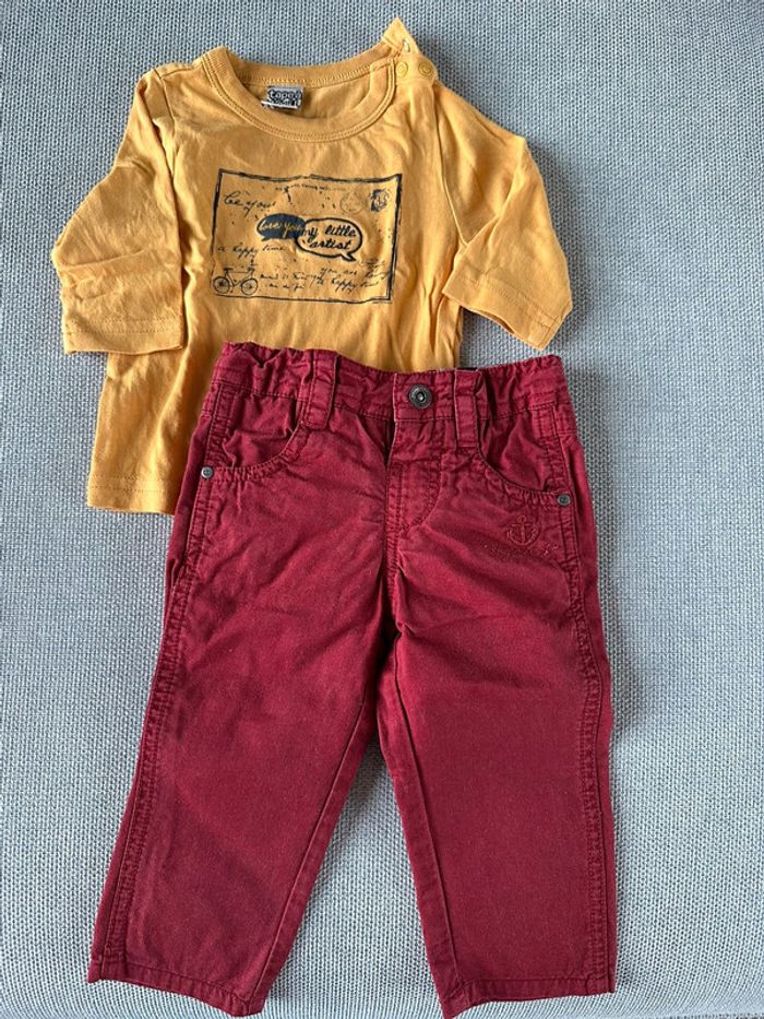 Ensemble jean et tee shirt manches longues