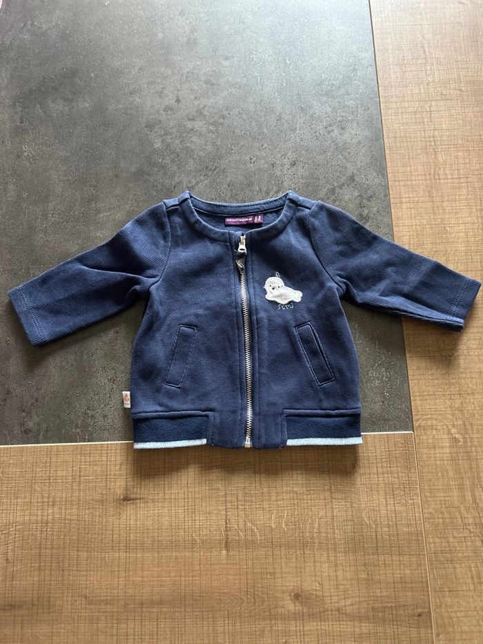 Gilet zippé bébé taille 3 mois sergent major