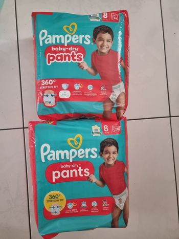 52 pants pampers  taille 8