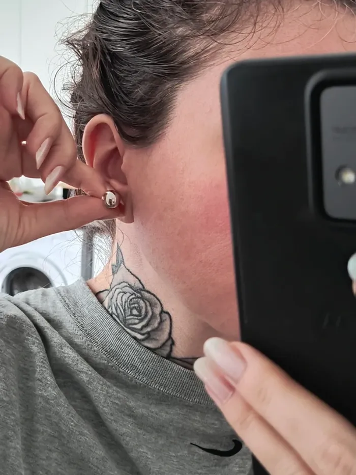 Boucles d'oreilles perles en argent - photo numéro 5
