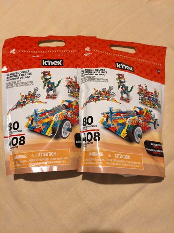 2 K’NEX Deluxe – 408 pièces – Jeu de construction