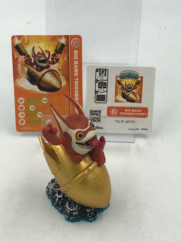Figurine Skylanders Swap force Big Bang trigger happy + cartes