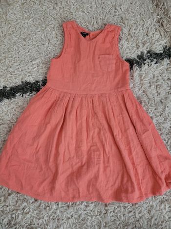 Robe orange corail 4 ans