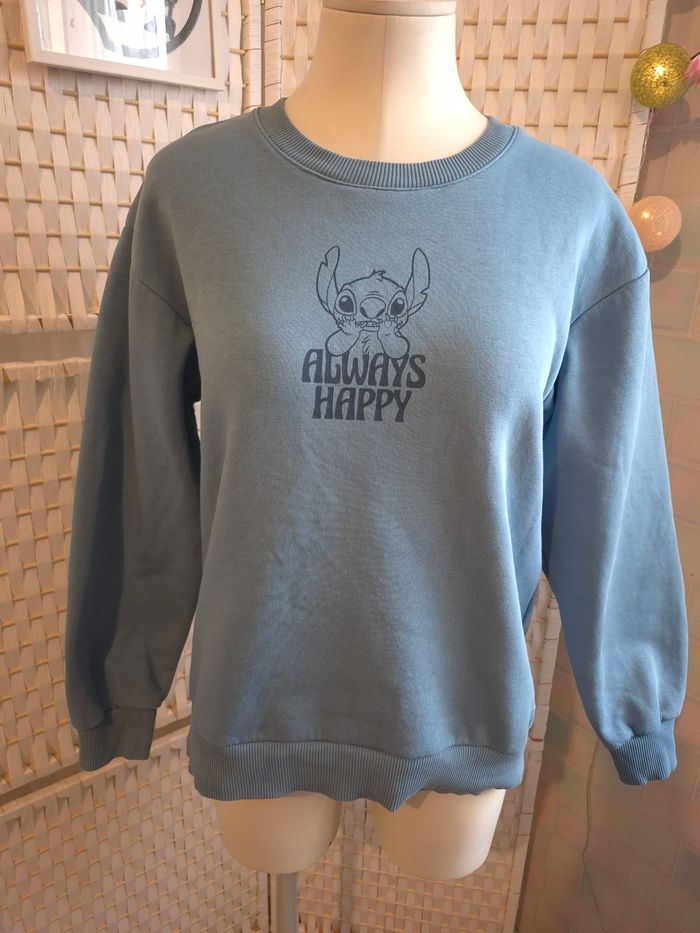 💙joli sweat Disney Stitch "Always Happy" femme TM / 36 - photo numéro 3