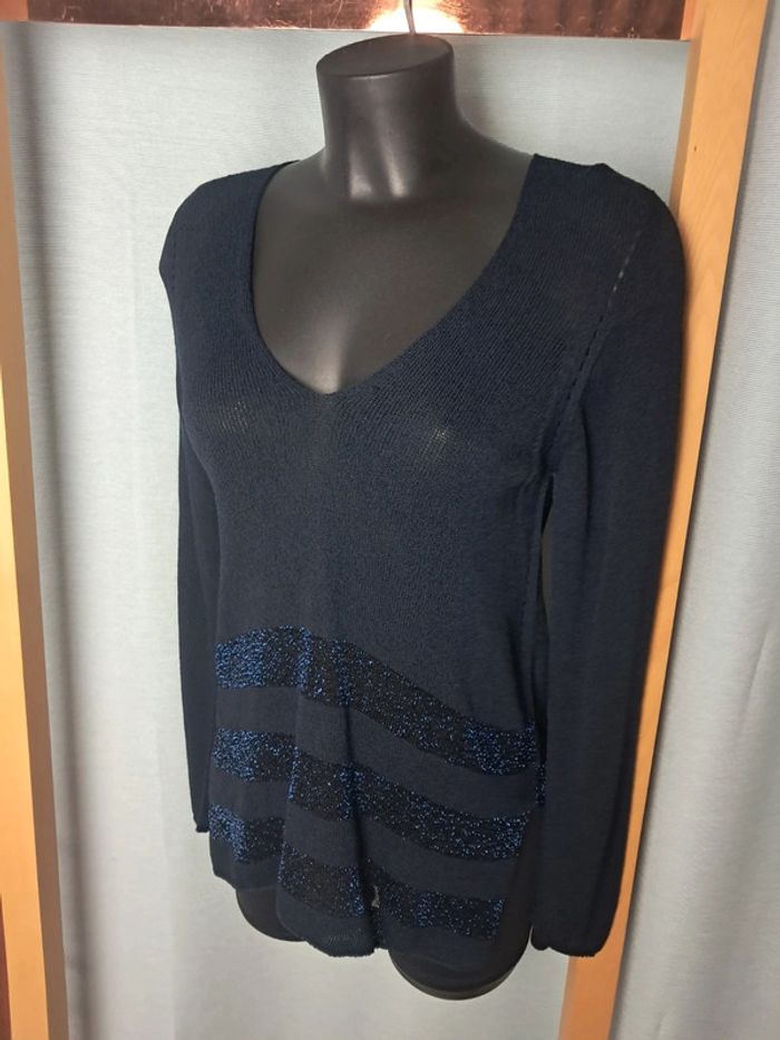 Liu Jo pull fin marine T.38/40 neuf - photo numéro 2