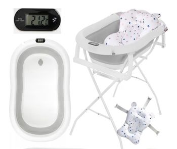 Baignoire pliable avec coussin de bain